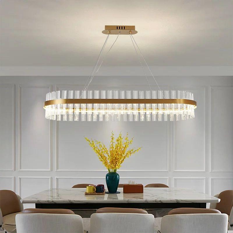 Luxury Gold Plated Crystal LED Chandelier - Image 6