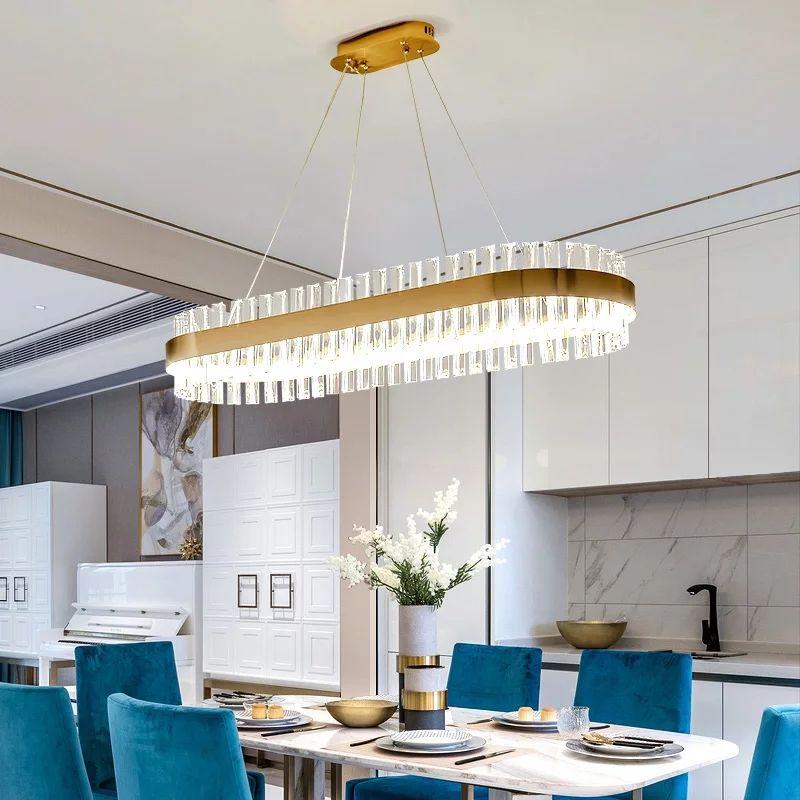 Luxury Gold Plated Crystal LED Chandelier - Image 2