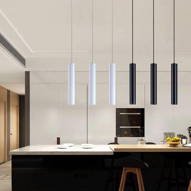 Modern Dimmable Long LED Pendant Lamp - Image 2