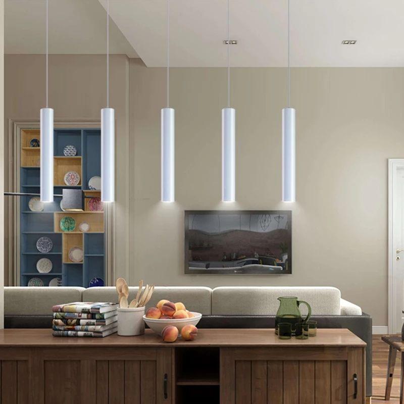 Modern Dimmable Long LED Pendant Lamp - Image 3