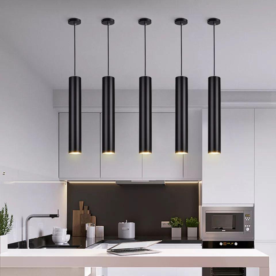 Modern Dimmable Long LED Pendant Lamp