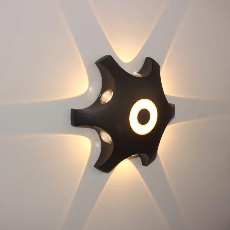 Star Modern Outdoor Wall Light