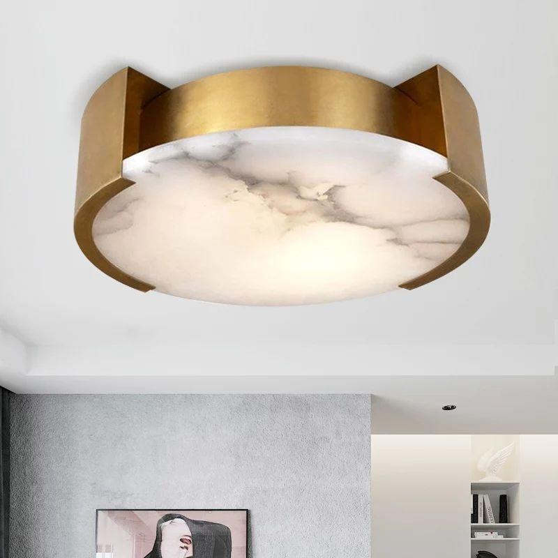 Round Marble Creative Ceiling Light - Image 3
