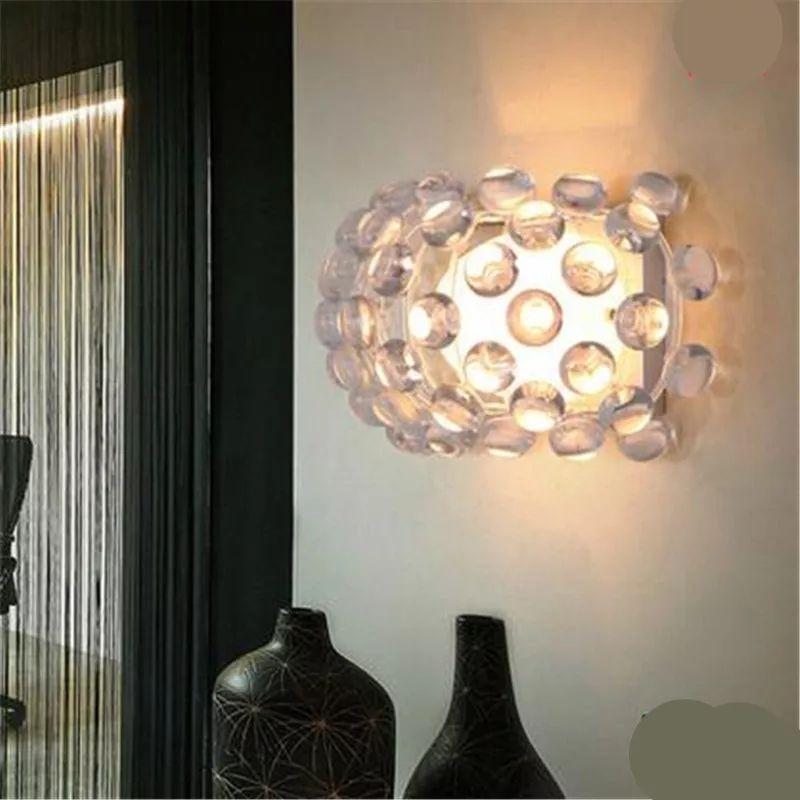 Modern Acrylic Bead Cabbage Wall Lamp - Image 4