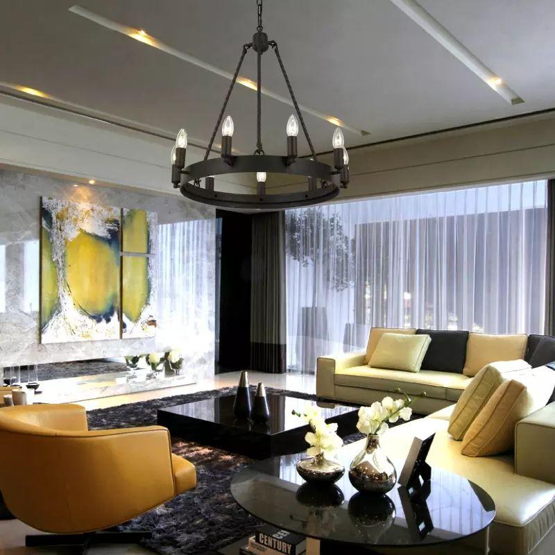 Black Vintage Chandelier Light - Image 4