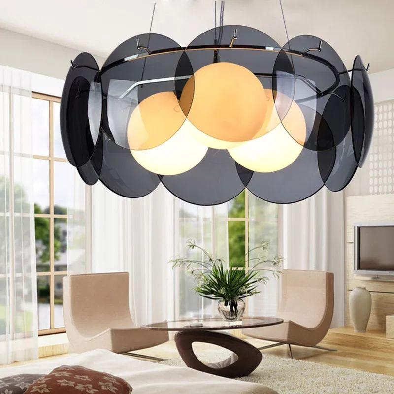 Round Modern Glass Hanging Pendant Lights - Image 4