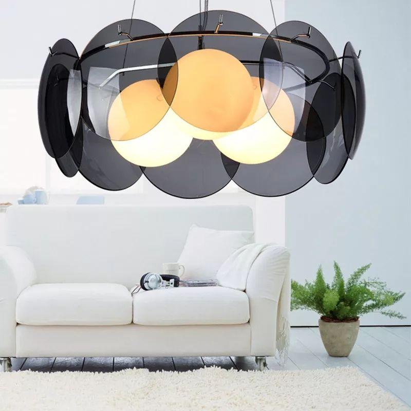 Round Modern Glass Hanging Pendant Lights - Image 5
