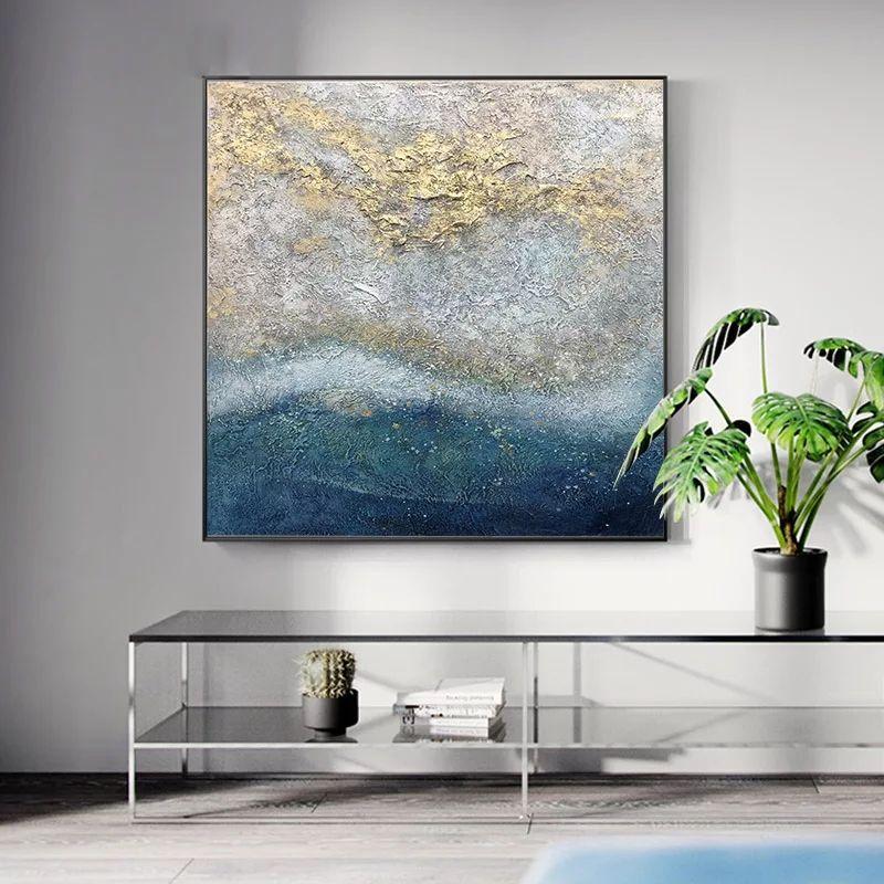 Handmade Blue Gold oil paint - Image 3
