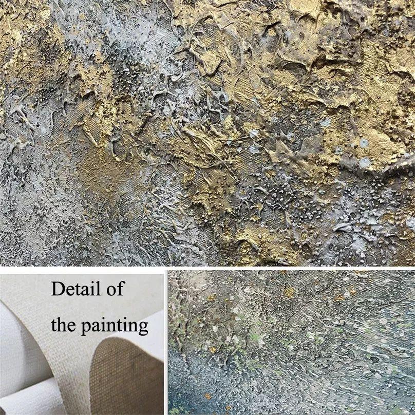 Handmade Blue Gold oil paint - Image 4