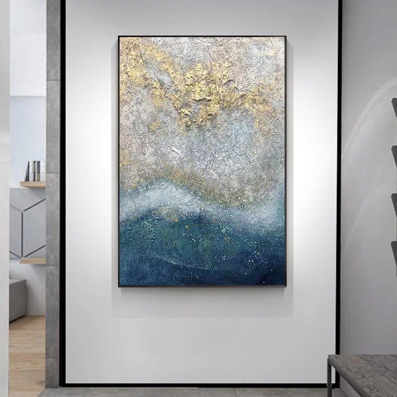Handmade Blue Gold oil paint - Image 5