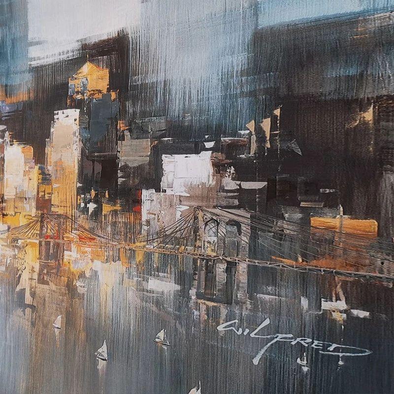 Modern Abstract Oil Painting Wall Art - Image 2