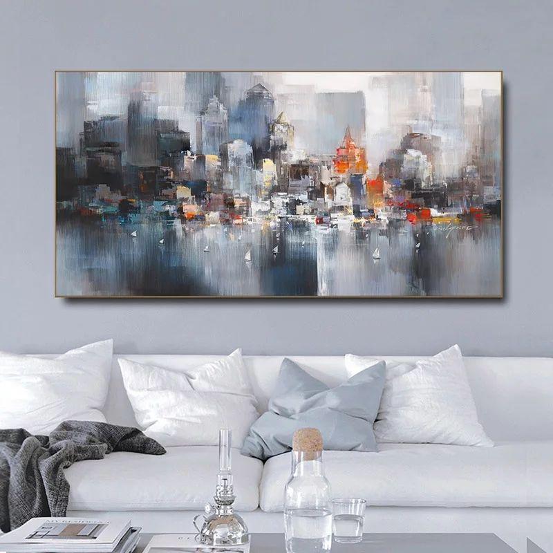 Modern Abstract Oil Painting Wall Art - Image 3