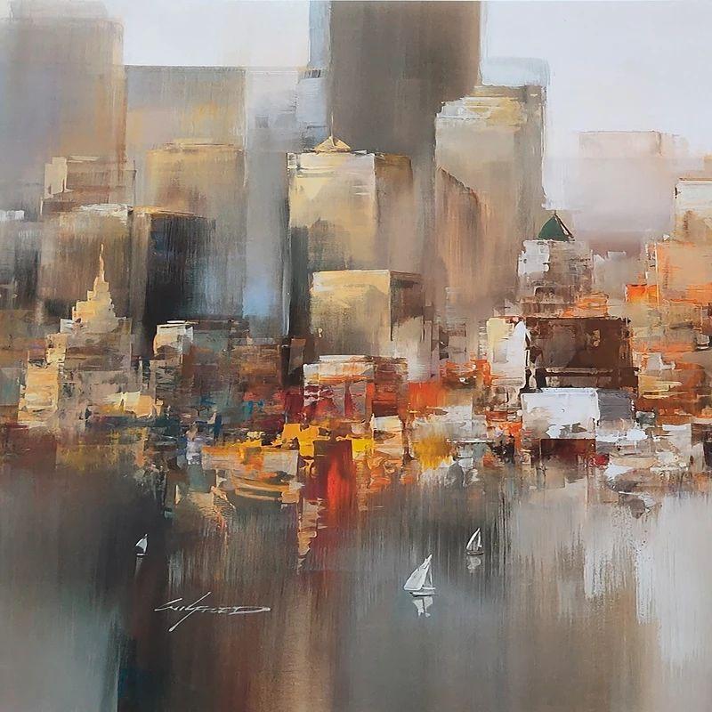 Modern Abstract Oil Painting Wall Art - Image 6
