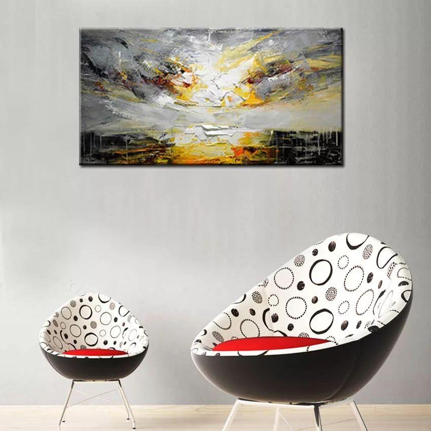 Modern Oil blue sky Painting - Image 3