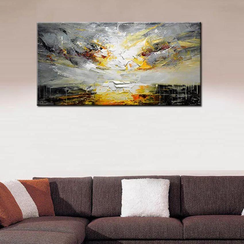 Modern Oil blue sky Painting - Image 5