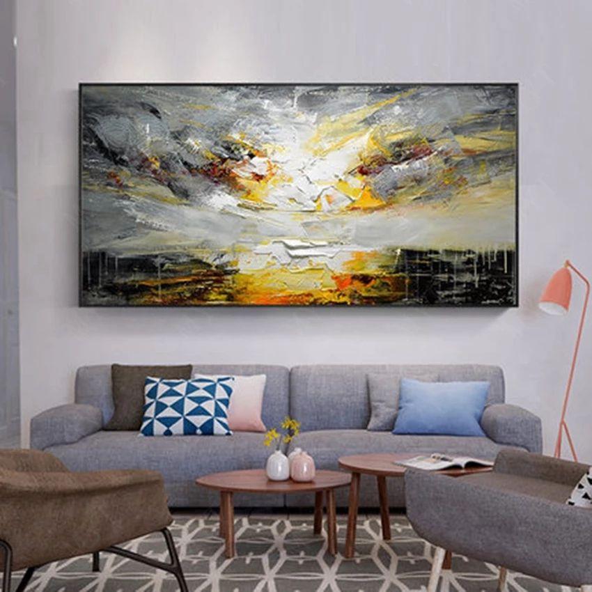 Modern Oil blue sky Painting - Image 6