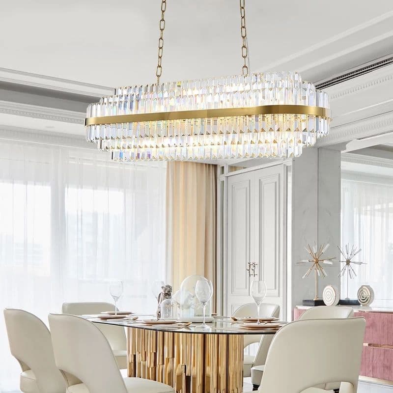 Gold Crystal Chandelier chain light - Image 2