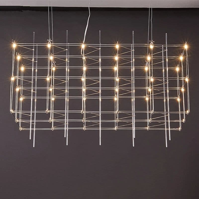 Stainless Steel Iron Cage Chandelier light - Image 3
