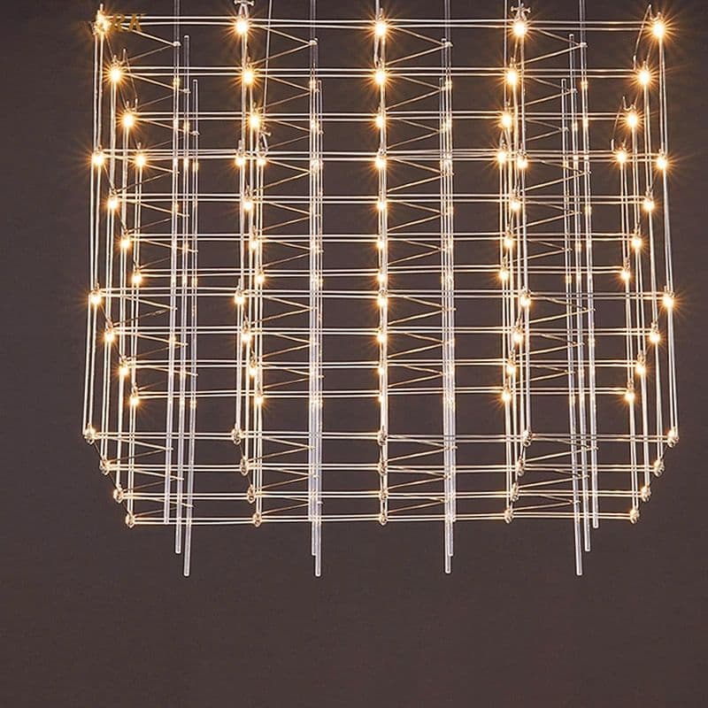 Stainless Steel Iron Cage Chandelier light - Image 5