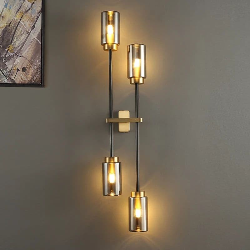 Modern copper wall light