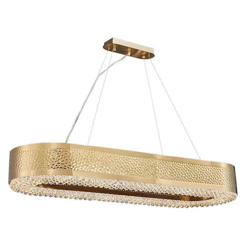 Oval Modern Gold Chandelier Light - Image 7