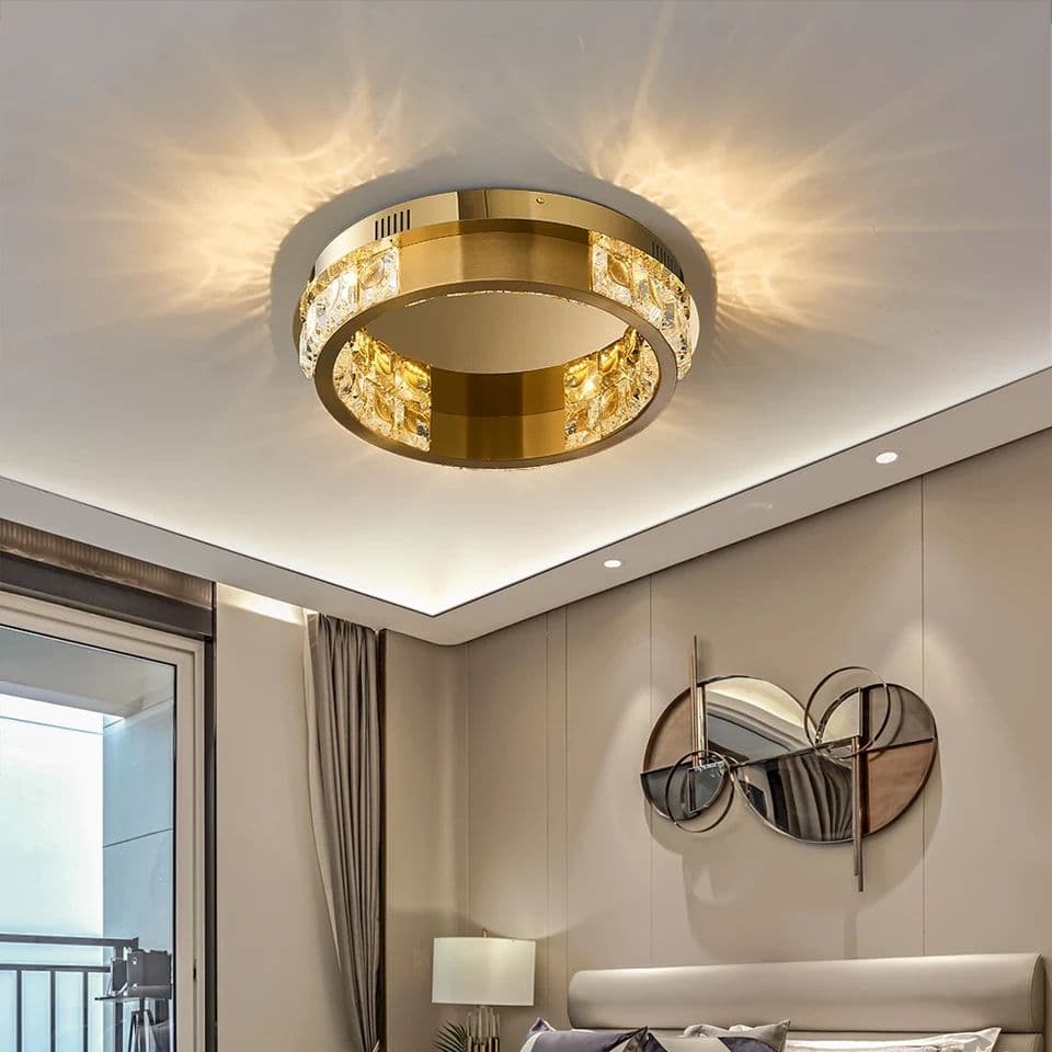 Circle Led crystal Ceiling Lamp
