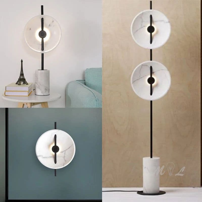 Modern white Standing Table Lamp - Image 3