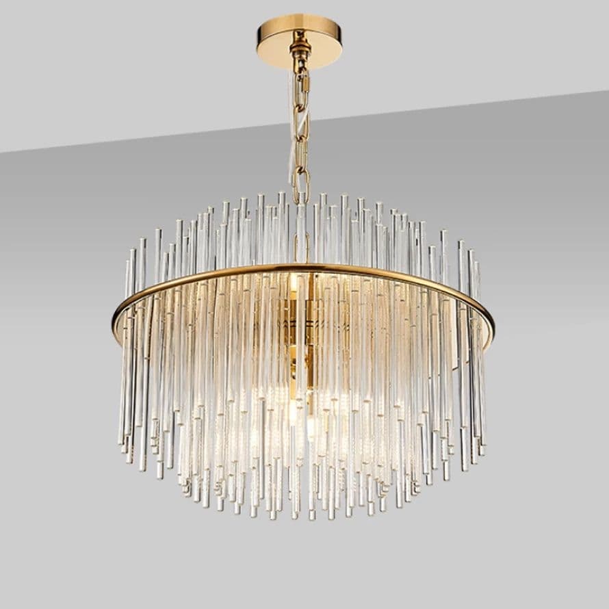 Nordic Iron Glass LED Chandelier Lamp