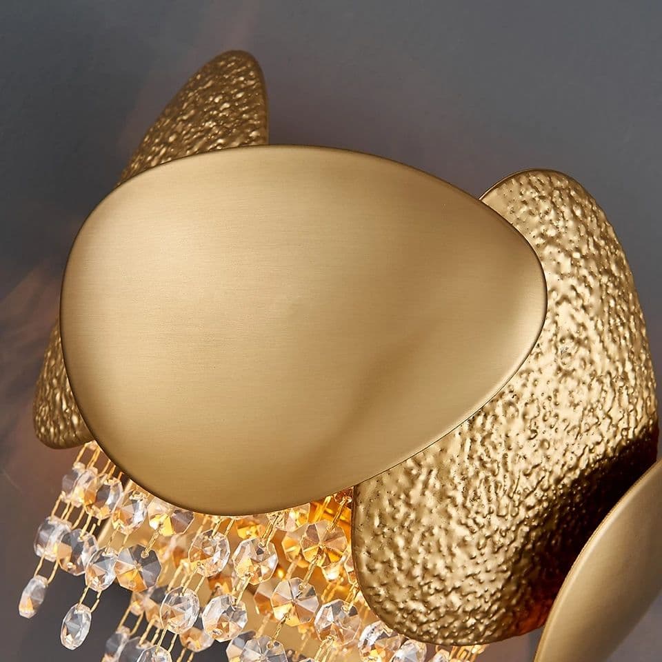 Modern Gold crystal wall lamp - Image 3