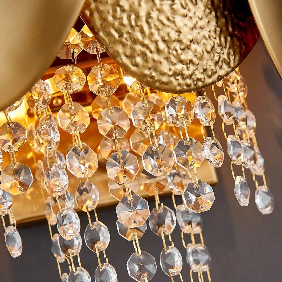 Modern Gold crystal wall lamp - Image 2