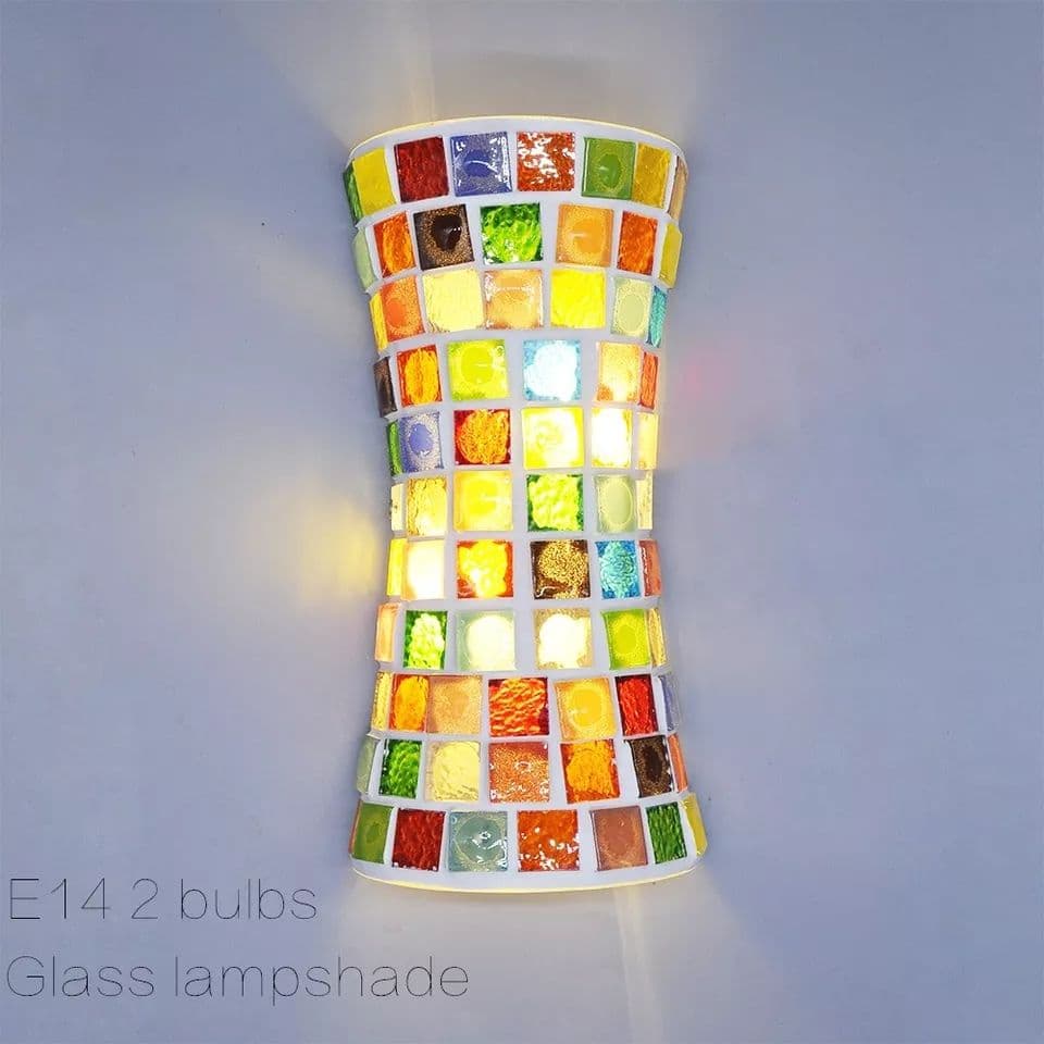 Rainbow Vase Sculpture Glass Wall Light - Image 2