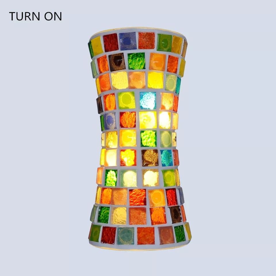 Rainbow Vase Sculpture Glass Wall Light