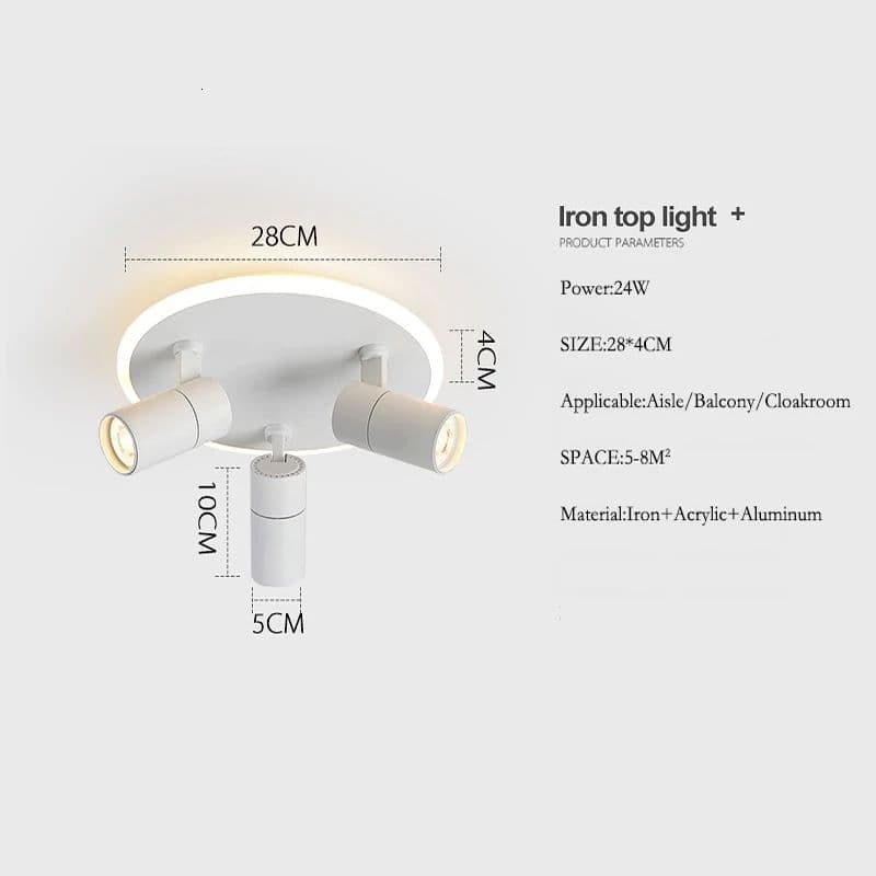 Modern Rotating LED Ceiling Lights - Image 3
