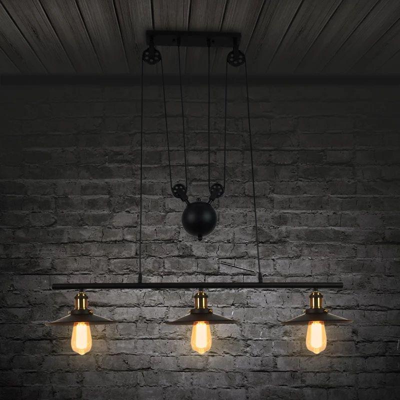 Indoor Retro Black LED Pendant Lamp - Image 5