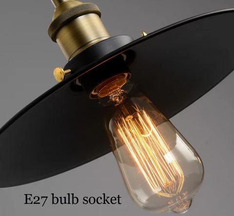 Indoor Retro Black LED Pendant Lamp - Image 3