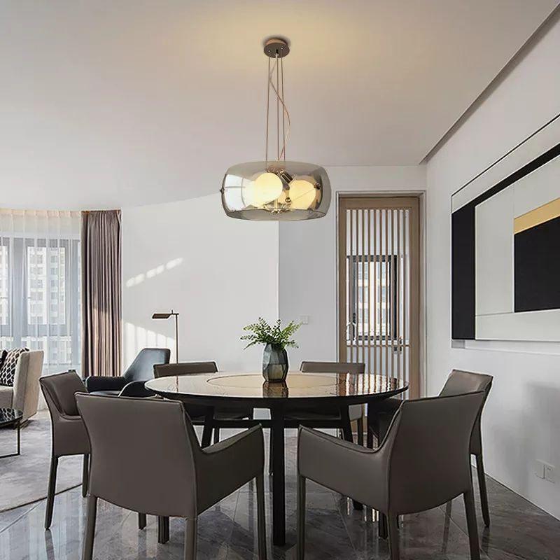 Round Nordic Design Glass Pendant Light