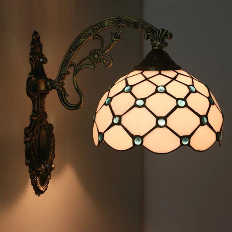 European Classic Indoor LED Tiffany Wall Lamp - Image 4