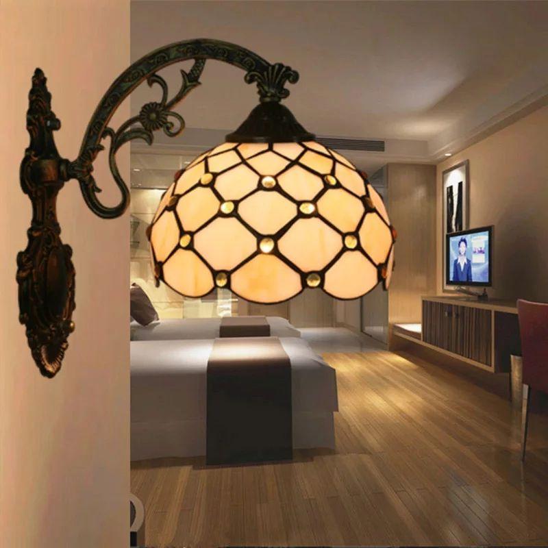 European Classic Indoor LED Tiffany Wall Lamp