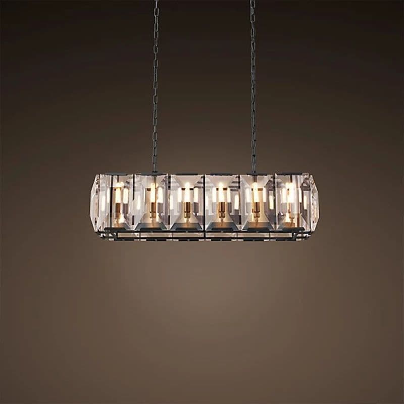 Rectangular Large crystal Chandelier lamp - Image 4