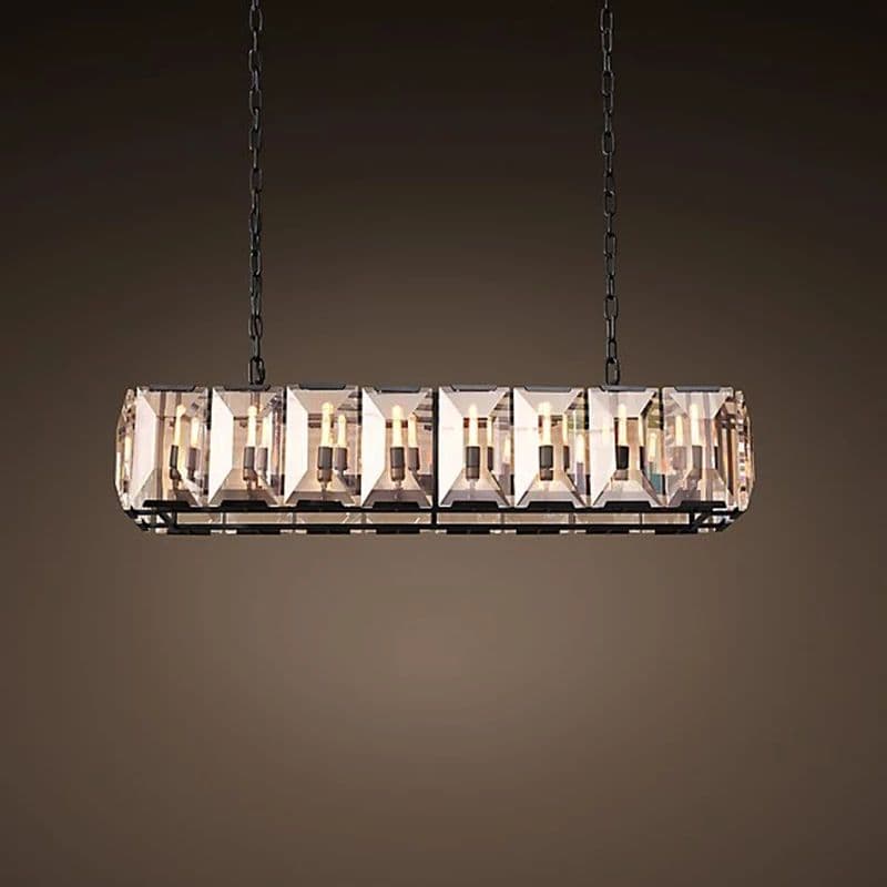 Rectangular Large crystal Chandelier lamp
