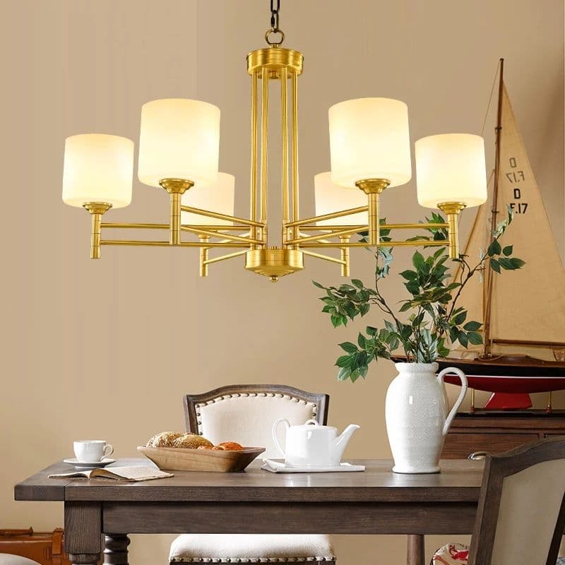 Copper Vintage Chandelier Light - Image 2
