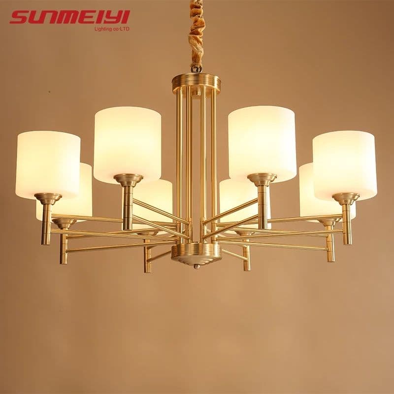 Copper Vintage Chandelier Light - Image 5