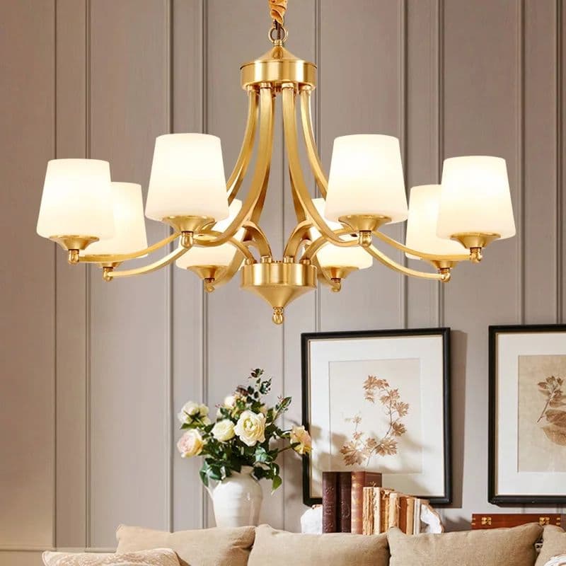 Copper LED Chandelier Light - Image 2