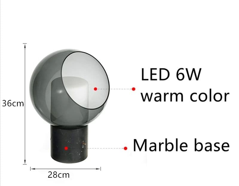 Decorative Marble Table Lamp - Image 6