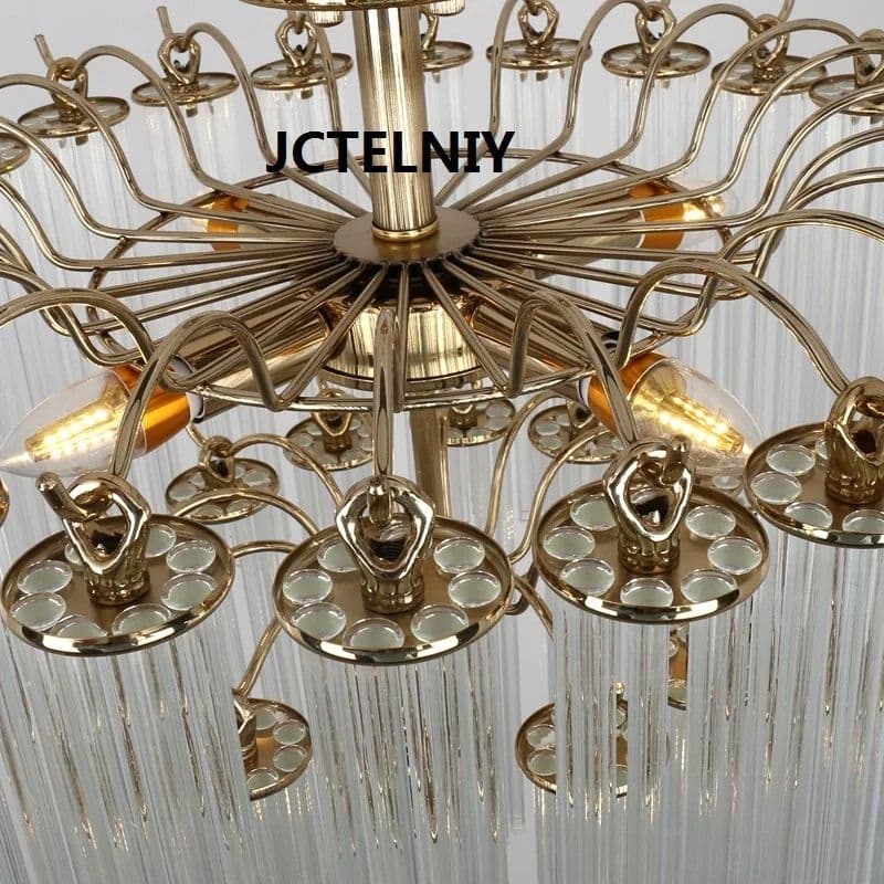 Luxury Gold Crystal Chandelier Lamp - Image 5