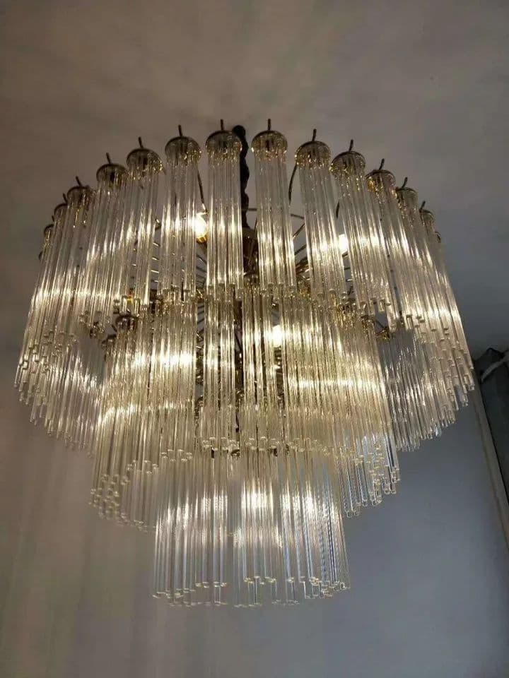 Luxury Gold Crystal Chandelier Lamp - Image 2