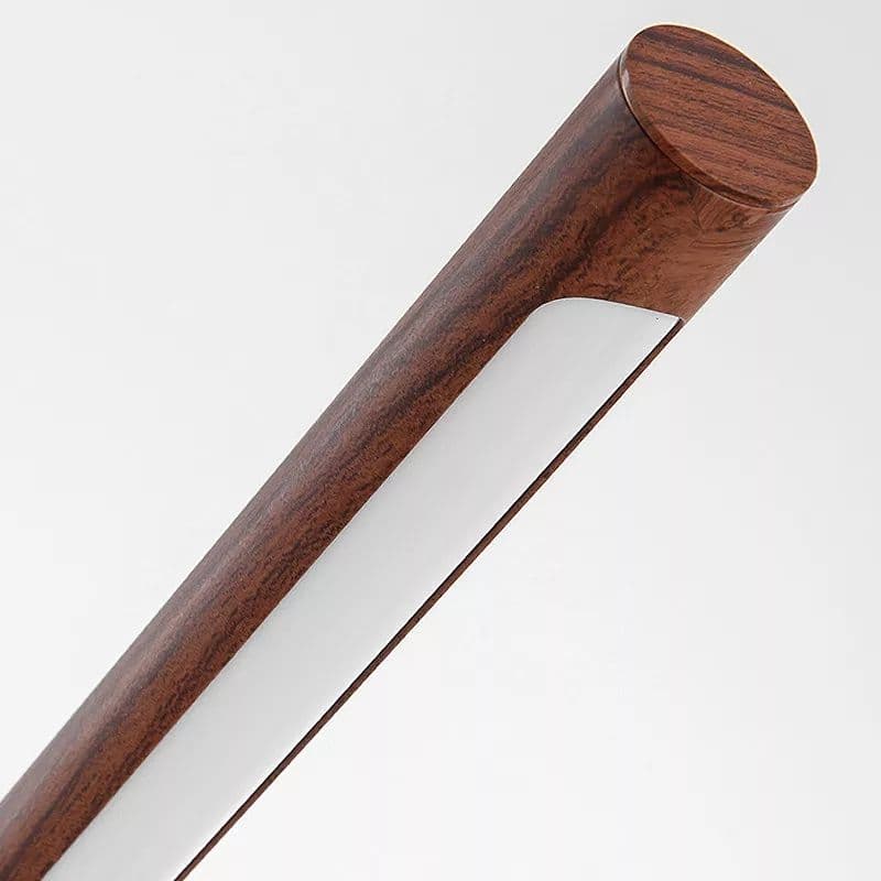 Nordic Minimalist Wood Grain Copper Led Table Lights - Image 3