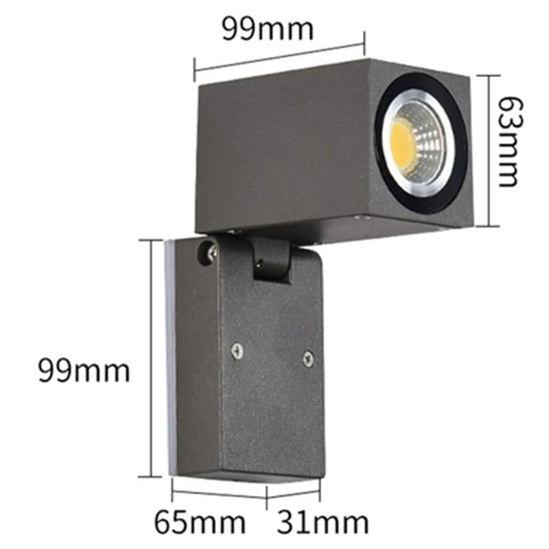 Outdoor Rotatable Single Head Led Wall Light - Image 3