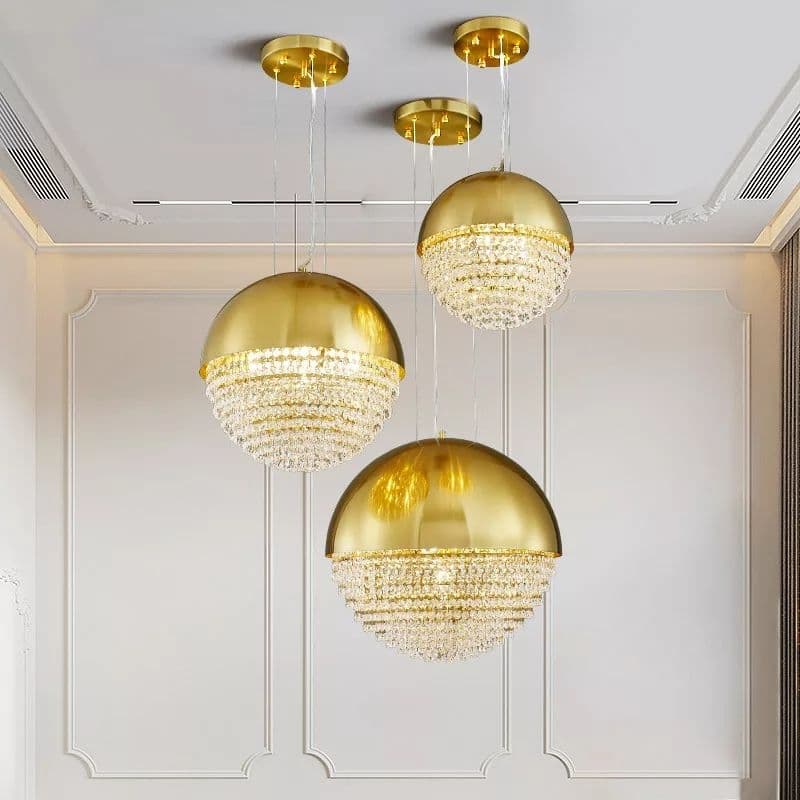 Postmodern Gold Stainless Steel Pendant Light