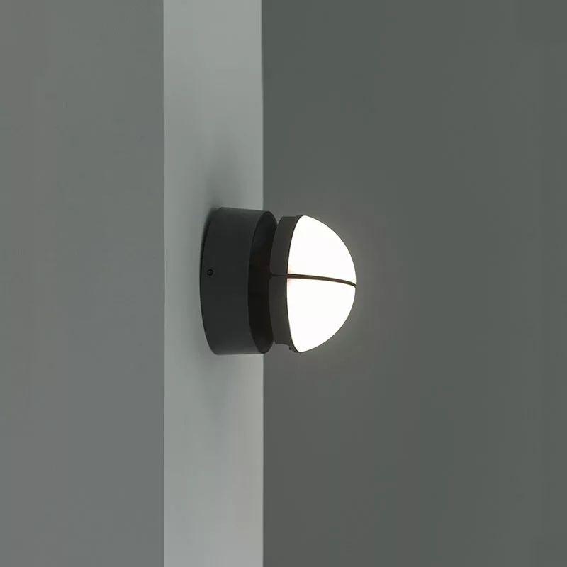 Round Double Rotatable Head Outdoor LED Wall Lamp - Image 8